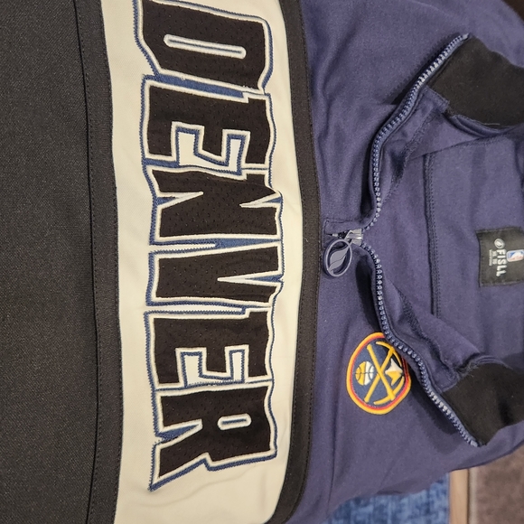 DENVER NUGGETS FISLL NBA AUTHENTIC 1/2 ZIP PULLOVER MENS XL - Picture 4 of 7